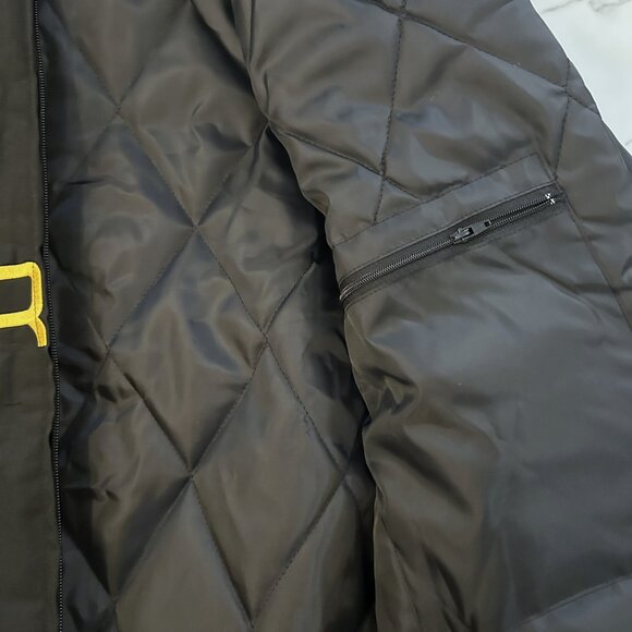 Porsche Black Racing Jacket â Vintage Embroidered Bomber NWOT - Picture 5 of 7